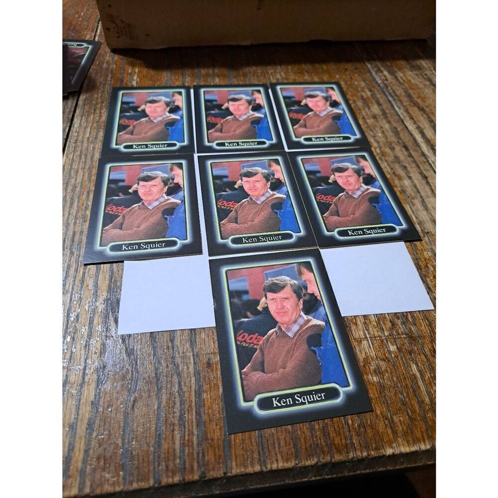 Vintage Lot 7 1990 JR Maxx Ken Squier Trading Card 158 Winston Cup Nascar Lot2